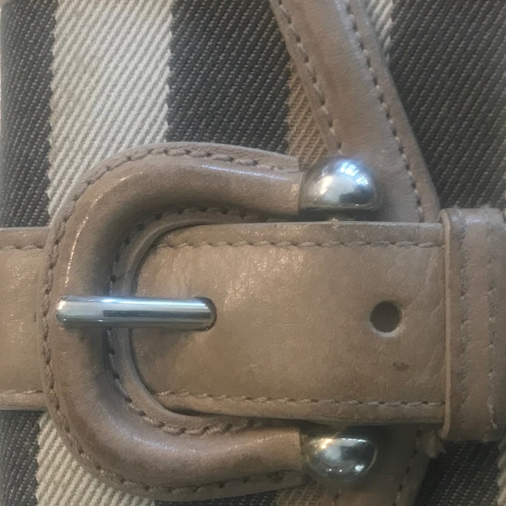 Authentic Burberry Check Canvas Buckle Wallet